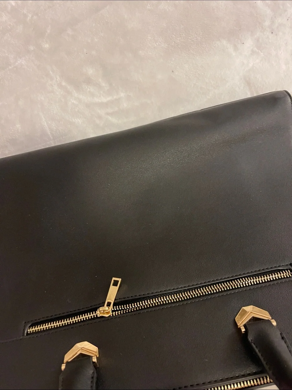 Alpha Kappa Alpha Sorority Embossed Black Satchel
